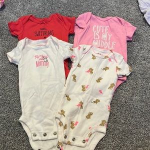 Carters 4 piece Onsies Newborn